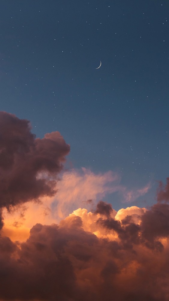 天空系壁纸:我想看见你的云朵,你的月亮,和你的星空