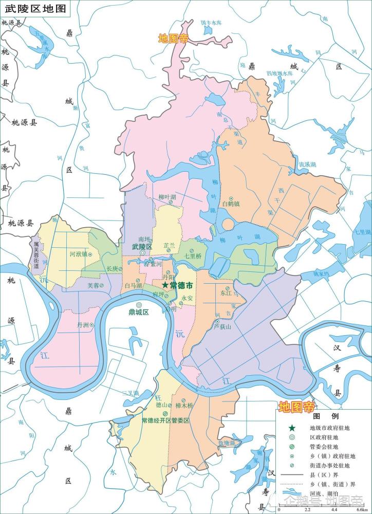 湖南常德2区6县1市,10幅最新高清地图
