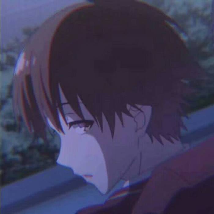 ins超火·暗黑系·动漫男生头像:失望攒够了,也就放手