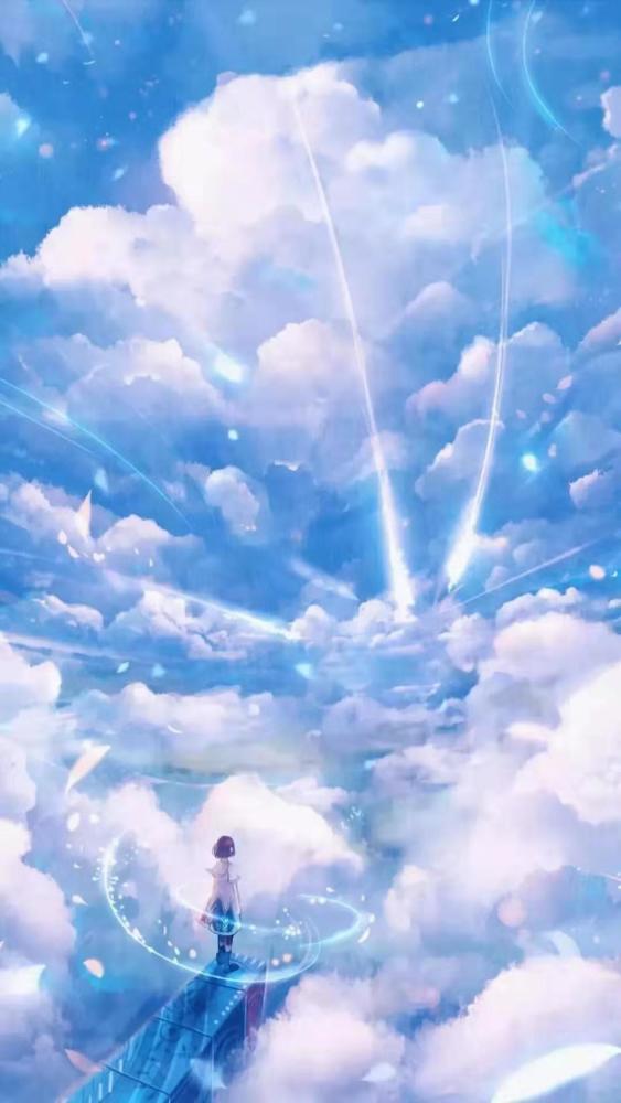 背影匆匆·尽成空·插画壁纸:"只是背道而驰,何必说的