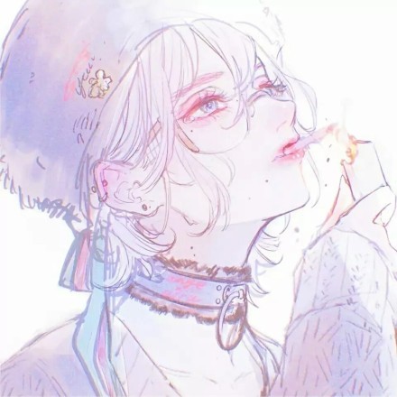 抖音精选·黑暗系·动漫男女头像:所谓的一见钟情就是