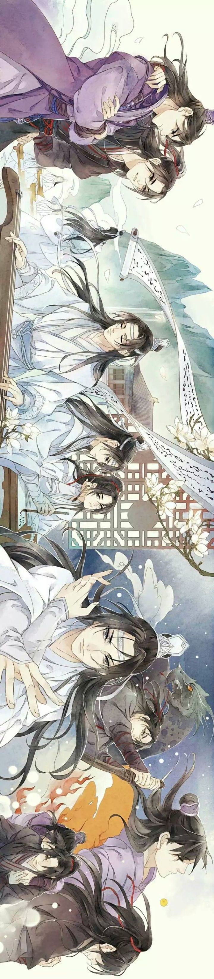魔道祖师·人物群像壁纸,除了忘羡, 你还迷哪对cp?