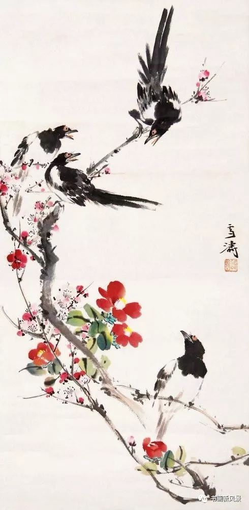 王雪涛画喜鹊精选30幅!