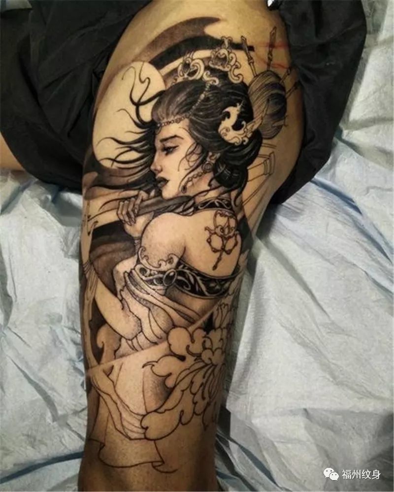日本艺妓纹身图案