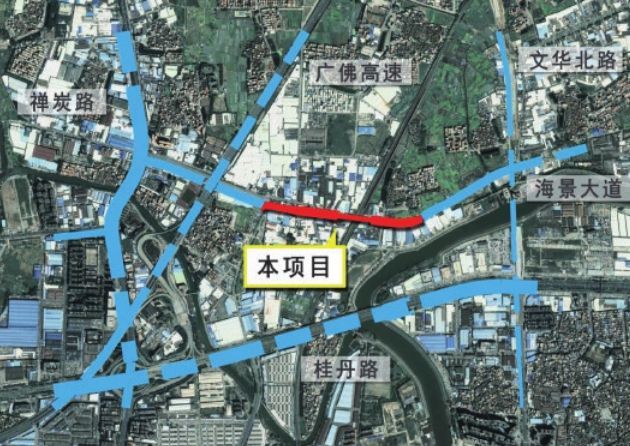 谢边跨线桥上跨广茂铁路立交工程