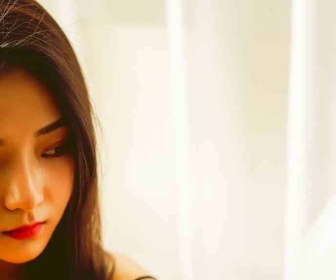 气质高贵的冷艳美女,一抹红唇,足以让无数男人为之倾倒