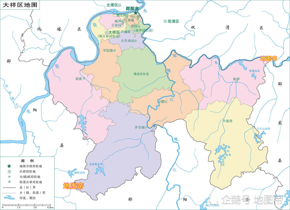 湖南,邵阳市,双清区,大祥区,北塔区