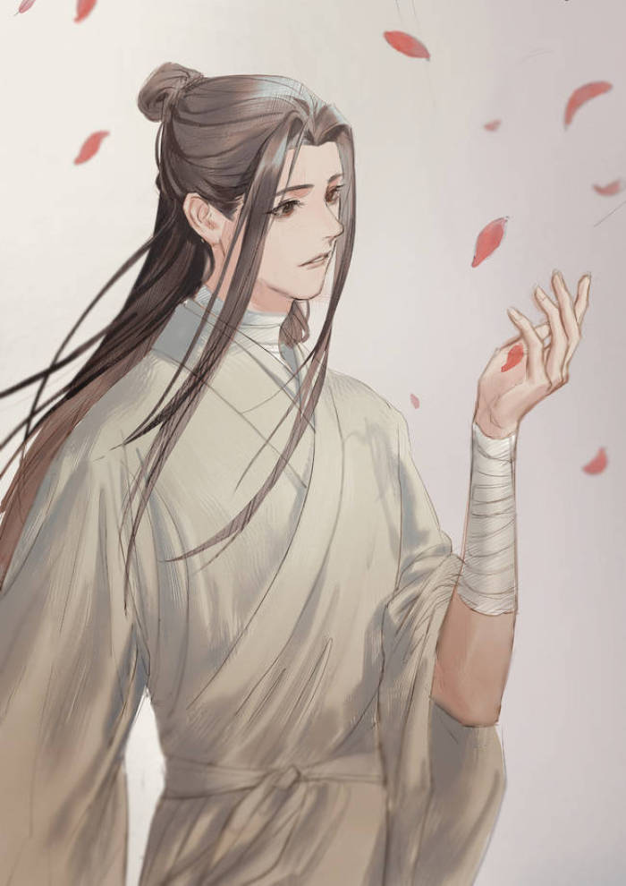 天官赐福·古风插画·唯美壁纸:为你花开满城,为你灯明三千