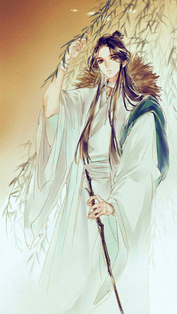 天官赐福·古风插画·唯美壁纸:为你花开满城,为你灯明三千