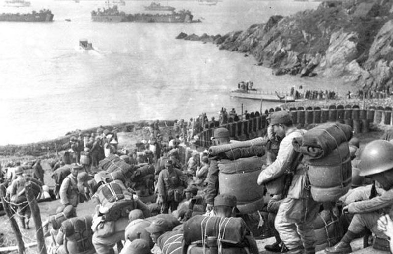 1955年,国军撤离大陈岛.