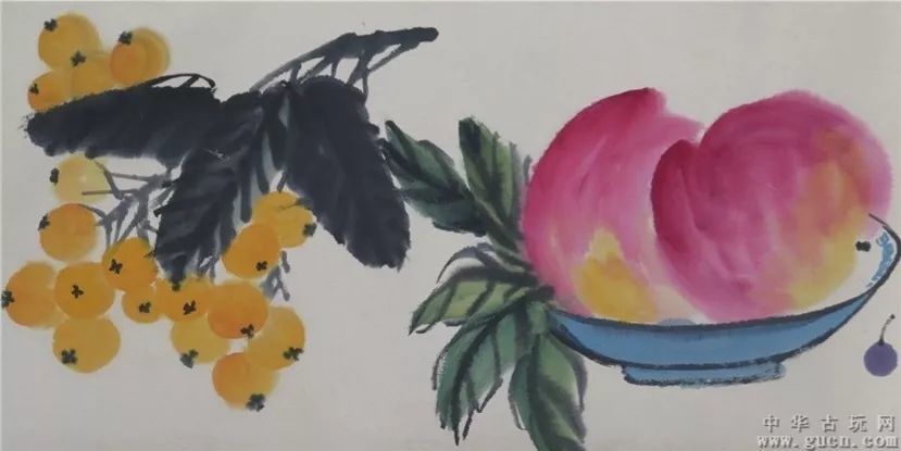 1~3级:要求把记忆中的物象表现出来,构图恰当.瓜果蔬菜的组合即可.