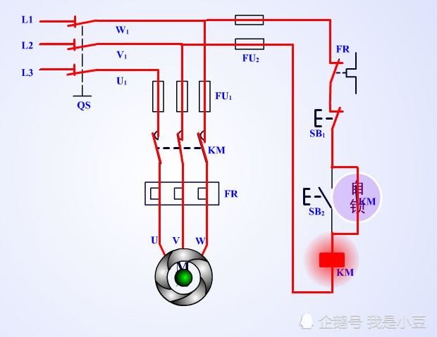 电工知识:接触器自锁的原理,用通俗话给你讲,电工一看