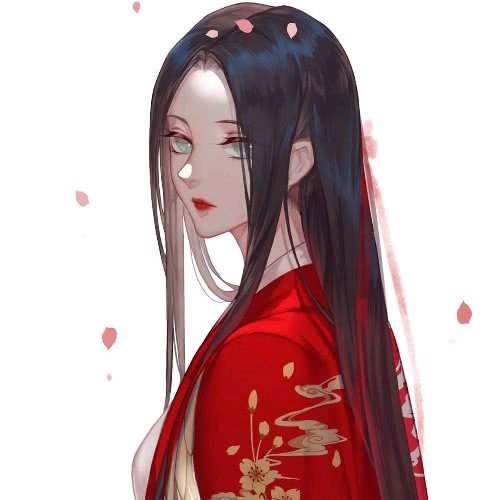 红色·动漫·古风女生头像:就老去吧,孤独别醒来,无处