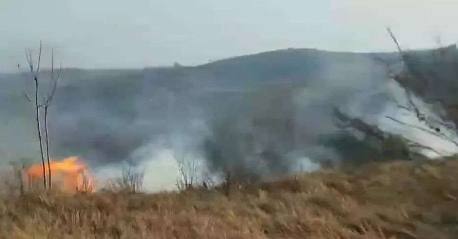 伊川鸦岭突发山火,神鹰救援第一时间现场救火!