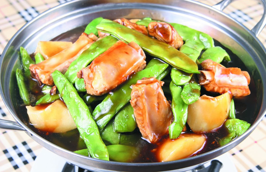 第二种:豆角炖排骨