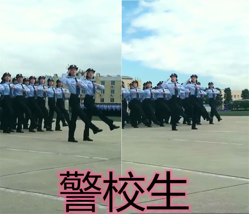 医学生:看我们的校服,空乘生:再看我们的,警校生:王者