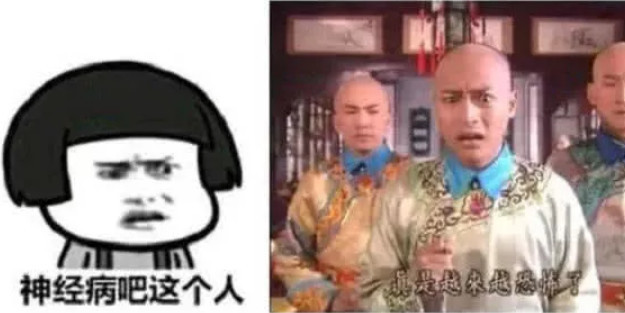 和左边的表情包绝对是亲兄弟,眼睛胡子,嘴巴鼻子真的是一模一样,哈哈