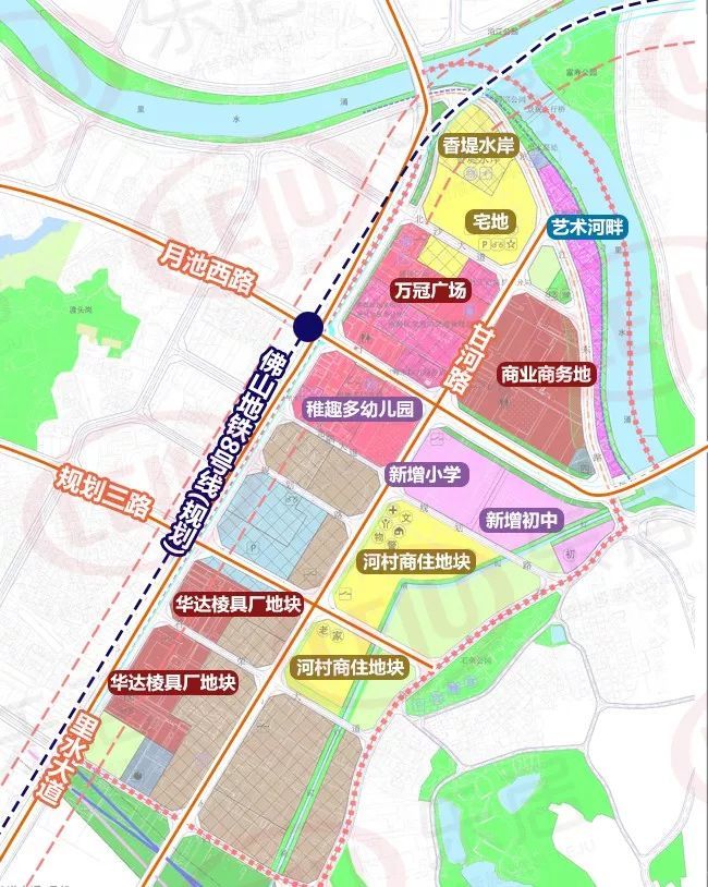 里水中心城区部分规控图