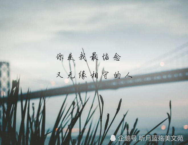 你是我最想念,又无缘再见的人