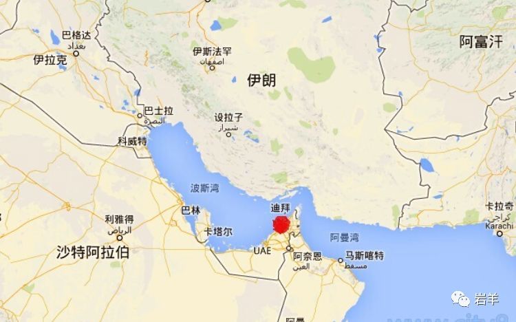 迪拜在亚洲波斯湾的地理位置 链接2篇图文公众号