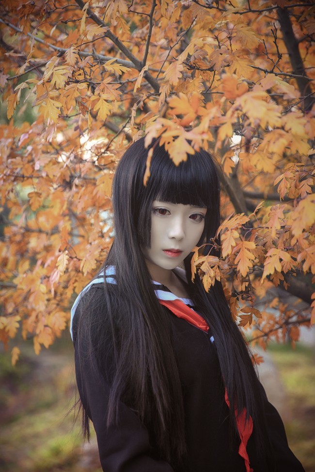 动漫《地狱少女》cos——阎魔爱:杳杳忘川水,艳艳彼岸