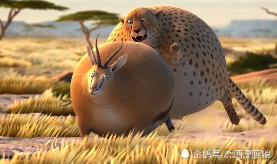 一个动画告诉你,当动物都变成胖子会怎样,猎豹很心累