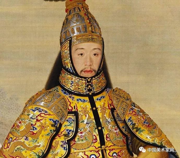清 郎世宁《乾隆皇帝大阅图》轴