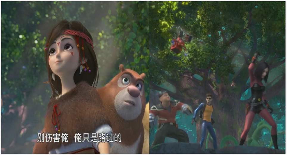 熊出没:纳雅和女忍者全方面对比,纳雅差点完败,仅最后