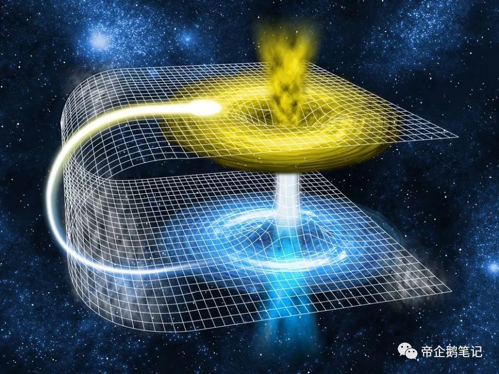 理论上的虫洞可以实现空间和时间的双重穿越.