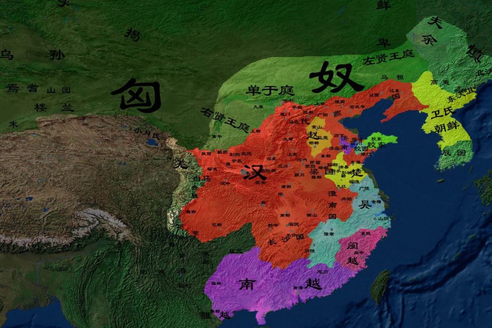 七国之乱是发生在景帝时期的一次诸侯国叛乱,最终中央军完胜,斩首