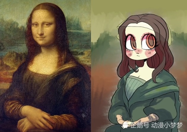 当世界名画卡通化后,蒙娜丽莎美到认不出,梵高自画像赛高!