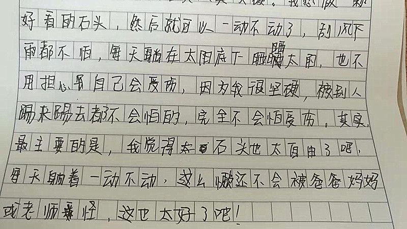 小学生奇葩作文《我的愿望》火了,不去茅坑,老师笑到肚子疼