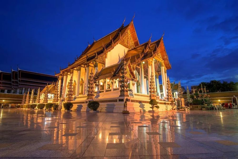 曼谷,马拉松,泰国_旅游,夜景,wat,寺庙