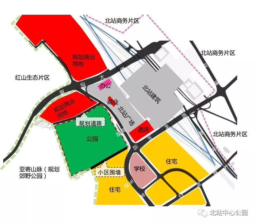 据悉,深圳北站中心公园位于民治街道,深圳北站西南侧,与致远中路相邻