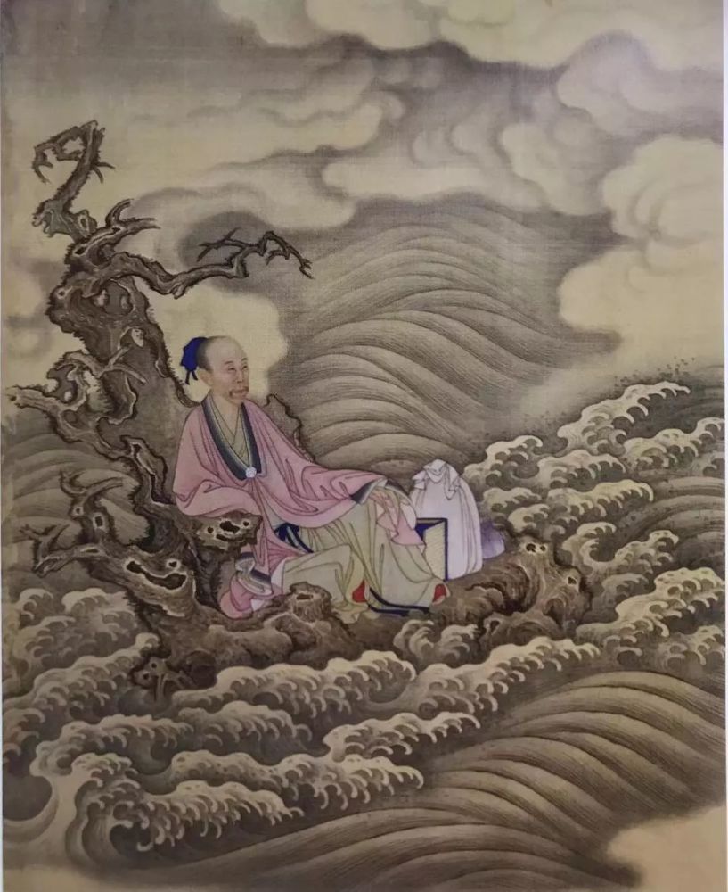 北京故宫博物院藏《胤禛行乐图·乘槎升仙》图