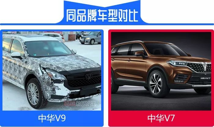 中大型七座suv 华晨中华v9新车谍报