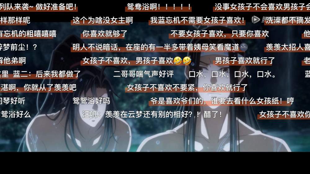 魏无羡,弹幕,蓝忘机,魔道祖师,忘羡