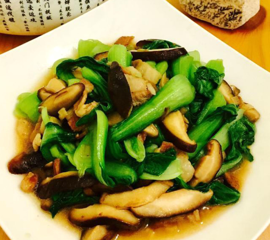 炒菜,香菇,炒青菜,烹饪,上海