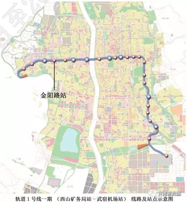 太原地铁一号线一期工程24个站点规划出炉