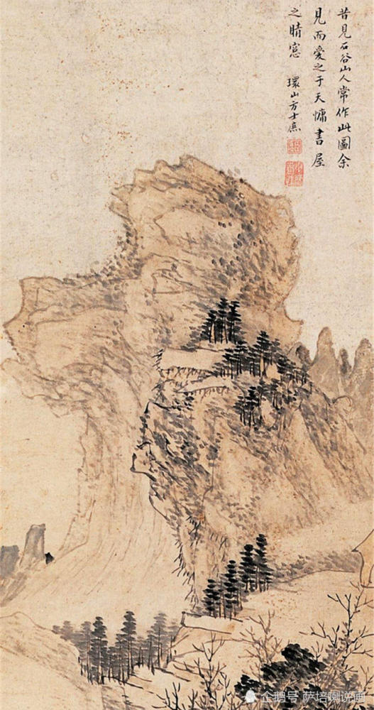 清代中期文人画家方士庶山水画作品欣赏