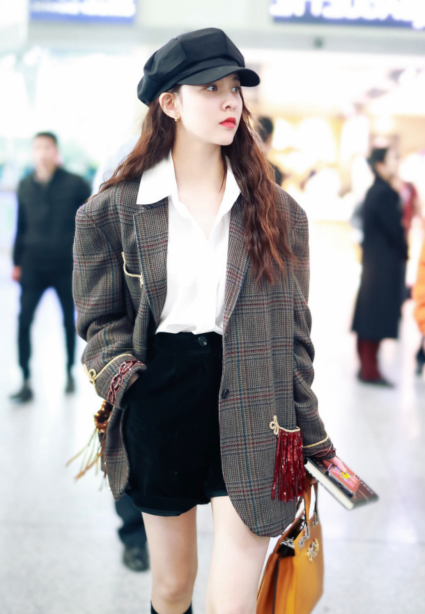 宋妍霏,穿搭,私服,造型,袜子
