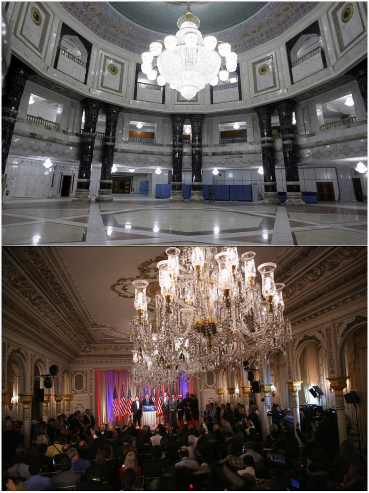 撞衫不可怕 特朗普居然和萨达姆“撞房子”(组图)