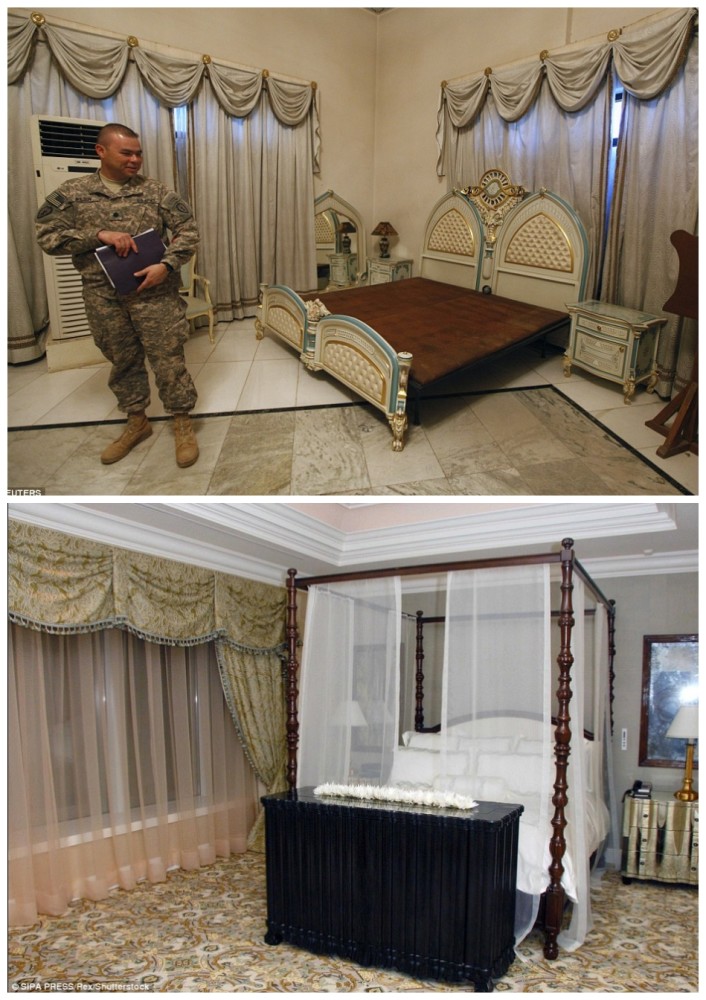 撞衫不可怕 特朗普居然和萨达姆“撞房子”(组图)