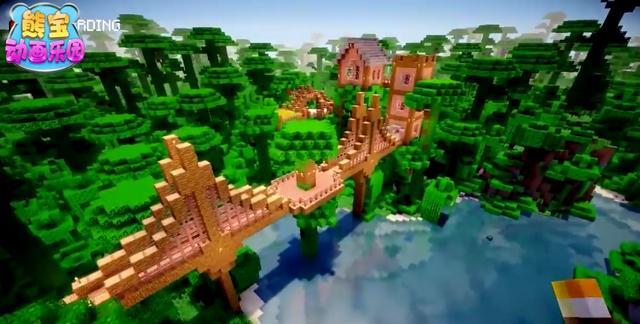 我的世界:建造在热带雨林的屋子—树屋