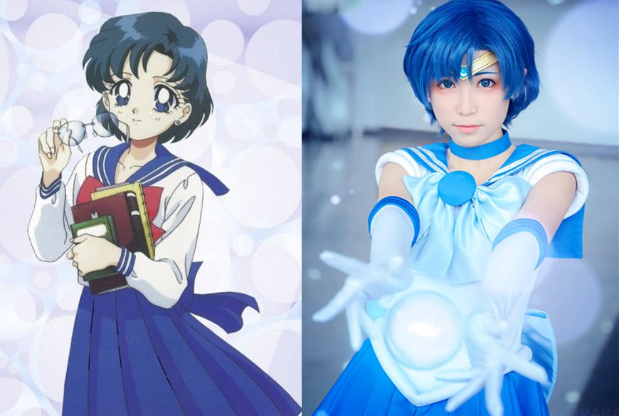 《美少女战士》真人cos,火星公主御姐范十足,地场卫不