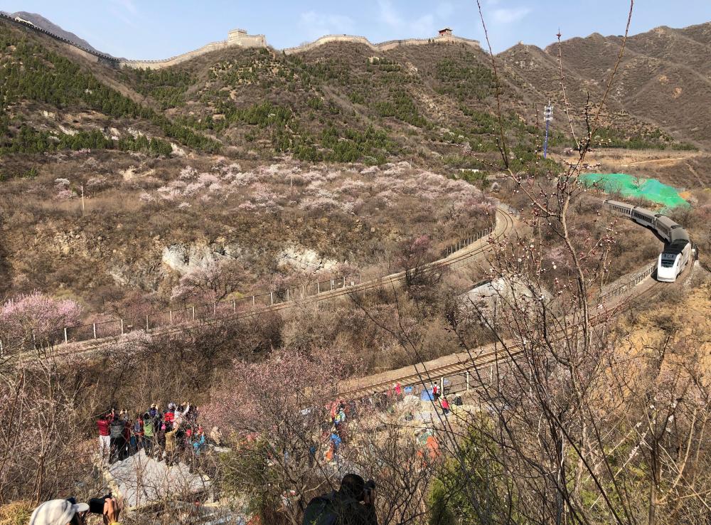 居庸关花海栈道建观景平台