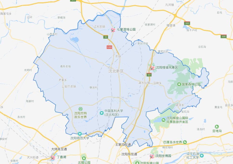 沈阳国家森林公园,沈北新区,蒲河,辽河