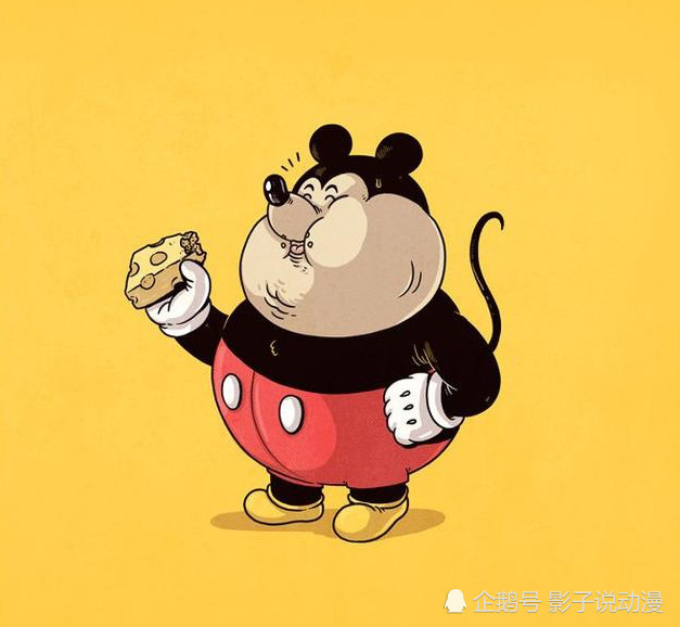 动漫主角突然变胖,米奇成灭霸,皮卡丘的形象简直无法想象!