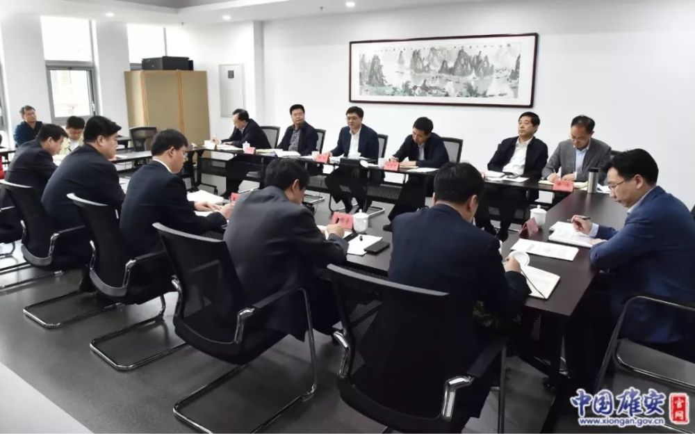 雄安新区党工委理论学习中心组召开学习会议强