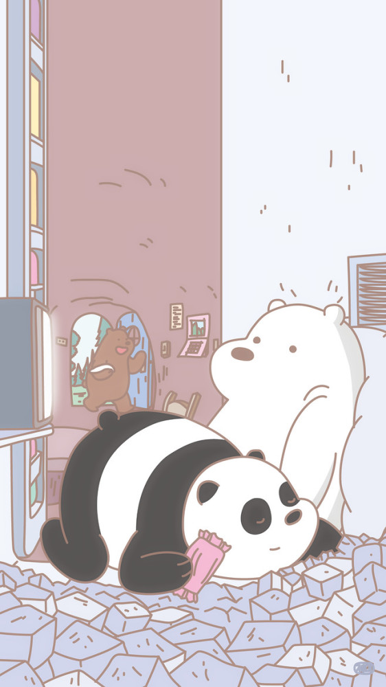 手机壁纸:咱们裸熊背景皮肤